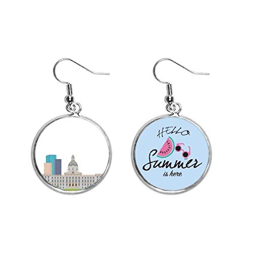 Pendientes de sandía y dibujos animados de Canadá ideales para tus paseos de verano en la ciudad