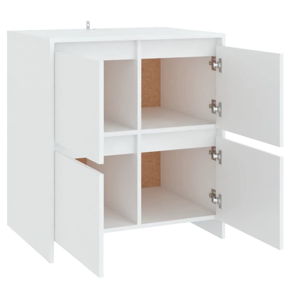 vidaXL Komoda, biała, 70 x 41 x 75 cm, płyta wiórowa, szafka boczna, komoda, mebel, szafki boczne, komody, meble