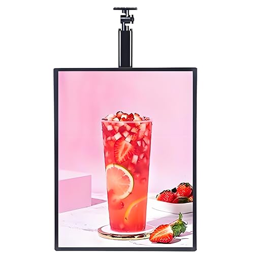 Ultracienka skrzynka świetlna LED, pionowa, smukła, podświetlana tablica menu, 60 x 120 cm, podświetlany ekran do reklam, plakatów, wystaw i dekoracji