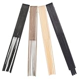 Cadre facile à personnaliser : le cadre vierge et les tiges de l’éventail permettent une personnalisation facile, pour créer un éventail pliant unique, des accessoires pour la fabrication d’éventails en tissu, ou des décorations d’éventail de style ancien, des poignées d’éventail d’entraînement, des accessoires d’éventail pour la danse