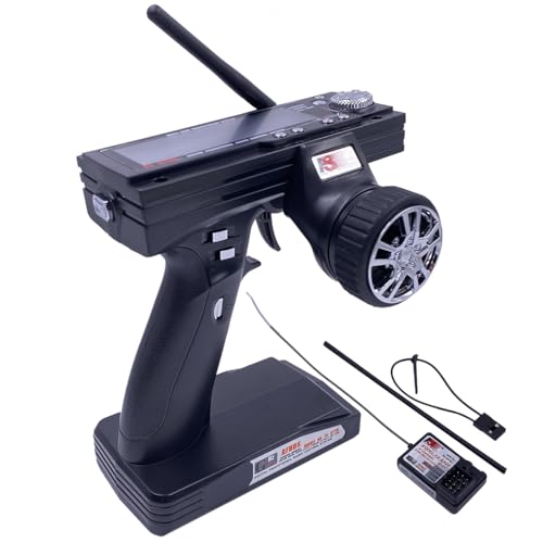 Alaohu Flysky FS-GT3B 3 Channels RC Transmitter and Receiver FS-GR3E 2.4GHz AFHDS Radio Control System for RC Car RC Boat