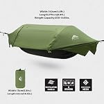 Tente de camping Hammock avec Mosquito Net & RainFly, 3 en 1 Imperméable Léger Portable Sleeping Hammock Bug Backpacker Voyagez en dehors de l'équipement avec sangle d'arbre balançoire, pour l'expédition de Patio Randonnée