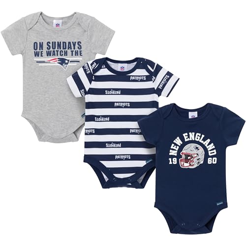 Image of Gerber NFL Baby Boys 3-Pack Onesie Bodysuit