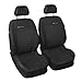 Universal Grau Polyester Sitzbezüge Front Set Sitzbezug für Auto Sitzschoner Set Schonbezüge Autositz Autositzbezüge Sitzauflagen Sitzschutz Elegance