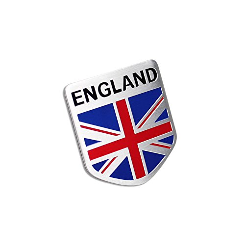 Car Alloy Aluminum England Britain Flag Shield Emblem Decal Badge Sticker