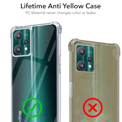 Image of Jkobi Back Cover for Realme 9 Pro (Shockproof Crystal Clear Anti Yellow Case | Drop & Camera Protection | Hard Polycarbonate)