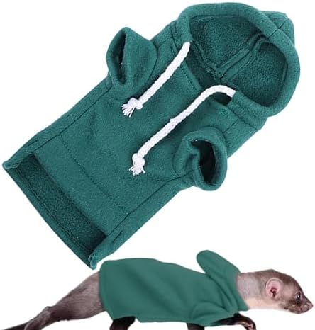 Arnés de hurón - Juego de correa, disfraz de conejito, ropa de cerdo tejida, collar y accesorios de ropa de hurón