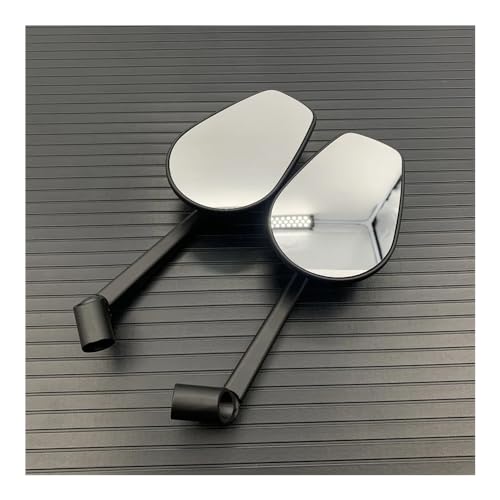 Rétroviseur carbone véritable pour moto et vélo électrique avec miroir convexe 8mm 10mm