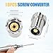10 PCS 510 Thread Magnetic Ddapter, Universal Threaded Screw Converter for Soldering Iron, Circuit Board Repair Tools - Metal Connector Adapters