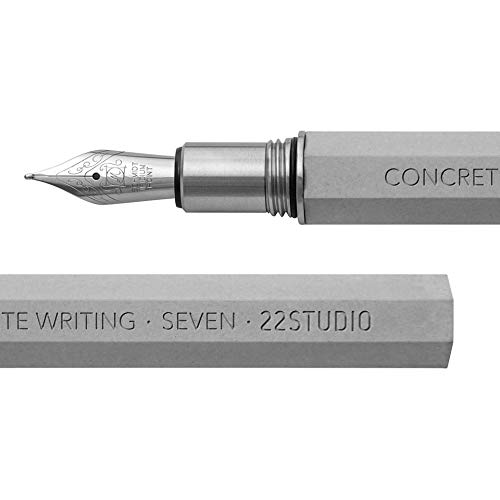 22studio コンクリート万年筆　グレー　F Amazon | 22デザインスタジオ、7つのコンクリート万年筆、オリジナル