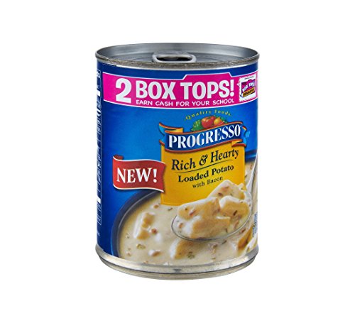 Image of Progresso Rich & Hearty Loaded Potato with Bacon Soup 18.5 oz Can (pack of 12)