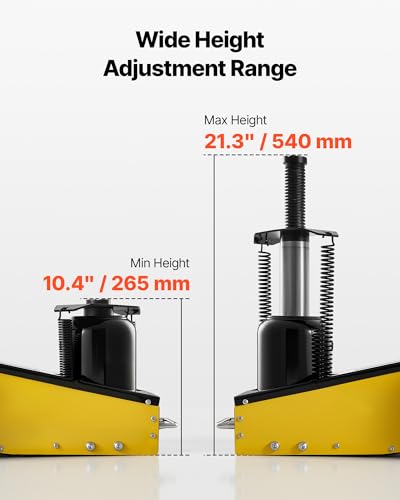 Image of VEVOR 22 Ton Air Hydraulic Floor Jack Trucks Heavy Duty Steel Racing Floor Jack with Single Piston Quick Lift Pump & Extension Posts & Extension Posts, Air Pneumatic Jacks for SUVs, Pickups