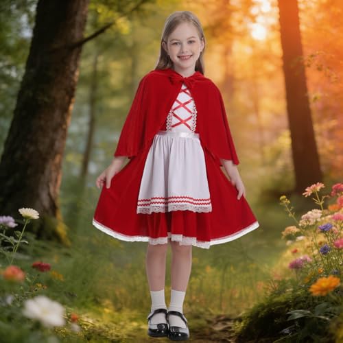Disfraz completo de Caperucita Roja para niñas miniatura 6