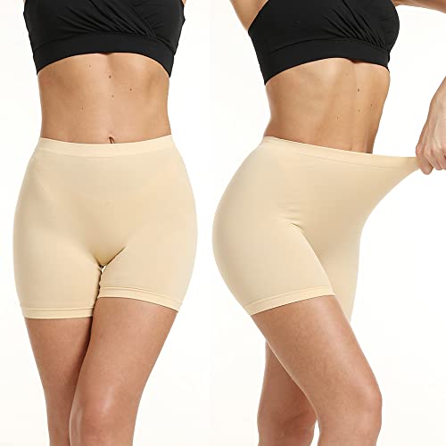 LALESTE Slip Shorts Womens Under Dress Seamless Smooth Anti Chafing Bike Shorts Boy Shorts Underwear Boxer Briefs3