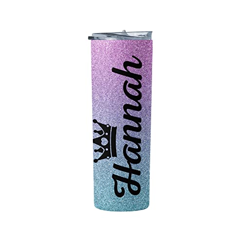 Ombre 15 oz Tumbler for Girls and Womens, Personalized Tumbler with Name and Symbols for Dance Teams, Birthday Parties, Sport Teams