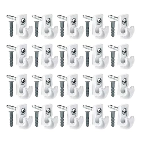 ETAWDE 20pcs Screw in Ceiling Hooks Heavy Duty Hooks Light Hanger Hook for Secure Mounting of Hanging Lamp & Plant Holders