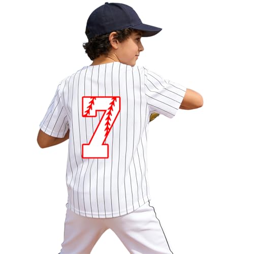 Image of Yuji Itadori Kids Baseball Birthday Shirt 7th 8th 9th 10th Year Old Toddler Boys Girls Shirts Birthday Clothes