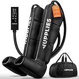 JUPPLIES Máquina Presoterapia para Casa con Botas - 6 Modos, 9 Niveles y Temporizador - Presoterapia Piernas Profesional para Drenaje Linfático, Circulación y Recuperación Muscular - con Bolsa (S)