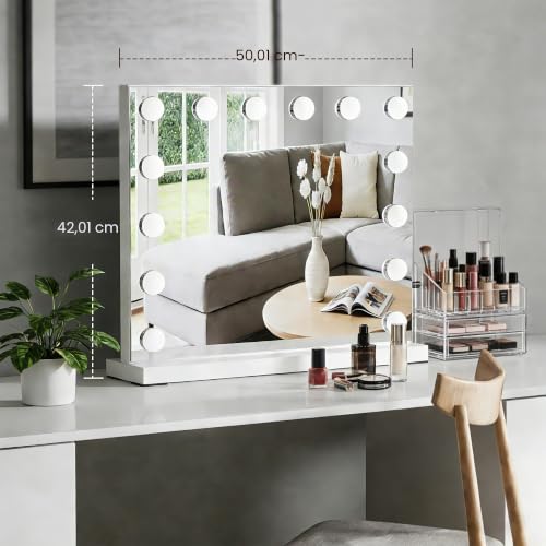 Espejo de maquillaje de 3 modos de color para evitar errores de luz 7
