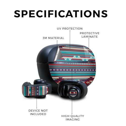 Image of Skin Compatible with Bose Ultra Open Earbuds - Southwest Stripes - Premium 3M Vinyl Protective Wrap Decal Cover - Easy to Apply | Crafted in The USA by MightySkins