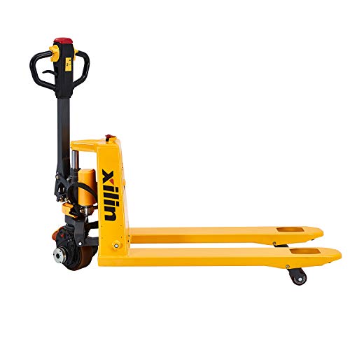 Xilin Electric Powered Pallet Jack 3300lbs Capacity Lithium Battery Mini Type Walkie Pallet Truck 48\"x27\" Fork Size