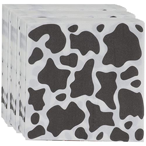 NUOBESTY 80 d' imprimerie de Vache Serviettes de à imprimerie Serviettes de Banquet décoratives