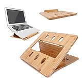 Calidad superior y aspecto fresco: compacto, elegante, diseño innovador, super para la mayoría de portátiles, portátiles, netbook.Hecho de bambú de montañas remotas, duradero y respetuoso con el medio ambiente.