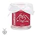 Produktbild JuwelKerze"Ich Liebe Dich - Kerze im Glas mit Schmuck - Grosse rote Duftkerze mit Überraschung als Geschenk für Sie (Silber Charm, Brenndauer: 60 Stunden)