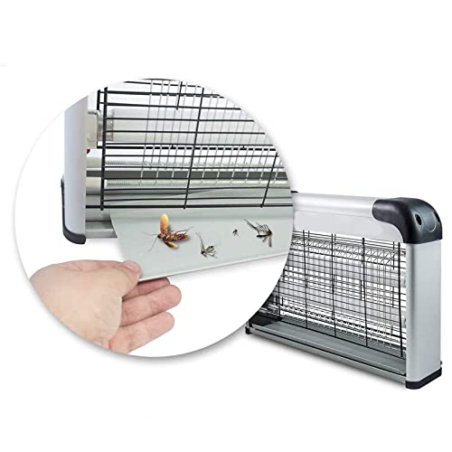 Palucart Zanzariera Elettrica Johnson Z 10 Lampada Anti-Zanzara a LED con 2 Lampade UV elimina Insetti Volanti Elettrico, zanzariera per Interno Copertura di 40 mq a 20w in 2 lampade da 10w