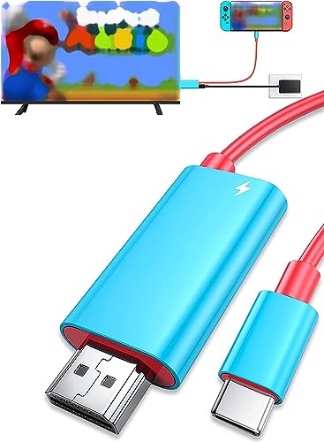 Thecom スイッチ ドック Switch ドック HDMI 変換ケーブル Type C USB C スイッチ ドック 交換ケーブル 4K 1080P解像度 HD変換 TVモード 小型 多機能 遅延なし コンパクト スイッチドック tv出力 テレビ接続出