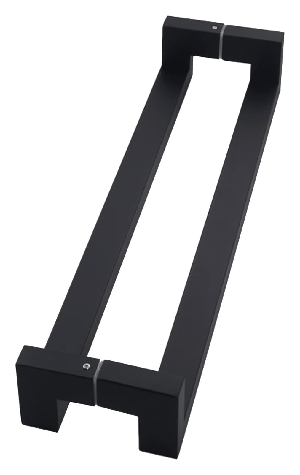 Niusabou Black Door Handle Barn, Sliding Barn Door Handle Square Bar Double-Side Push Pull 60-150 Cm Sier(,80Cm(2.6Ft))