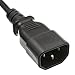 6 Feet (2 Meters) 18AWG Computer Monitor Power Extension Cord C13 to C14 Power Cable 6ft (2M) Computer to PDU 10 Amp Power Extension Cord CNE25965 (10 Pack)