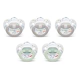 NUK Orthodontic Pacifiers, 0-6 Months, 5-Pack