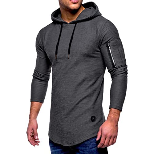 SHINROAD Manica lunga con cappuccio Pullover Top