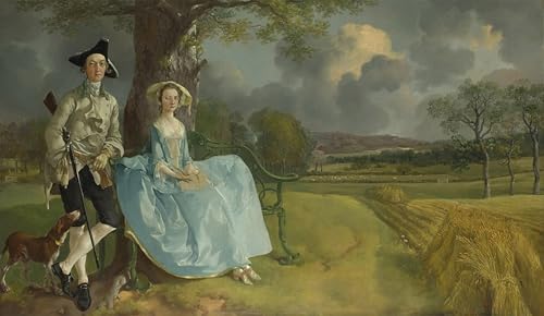 Tableaux peinture sur toile pour grand mur blanc de salon Gainsborough 60x90
