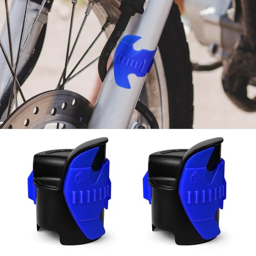 Image of 2PCS Motorcycle Fork Seal Cleaner Tool, Front Fork Seal Clean Tool, Universal Cleaning Shock Repairing Absorber Tool for 45mm-55mm, Dirt Bike Motorcycle Accessories (Blue)