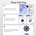 Bluetooth Tracker for Android (2Pack, Black), Works with Google Find My Device App, IP67 Waterproof, Replaceable Battery, Tracker Tag for Keys, Backpack, Suitcases, Travel and Commute