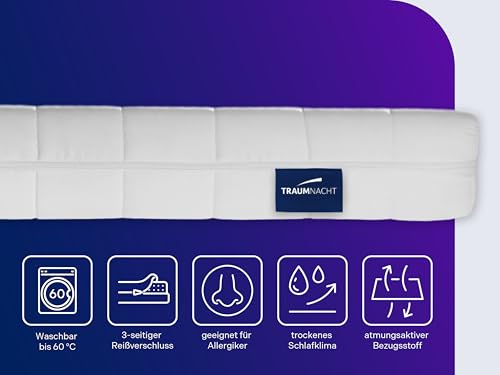 Traumnacht Basic 2 in 1 Duo Kaltschaummatratze orthopädisch 90x200 cm | H2/H3 | 7-Zonen ergonomisch...