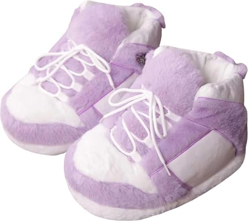Cozy Trend Big Plush Sneakers Slipper for Men & Women, Non-Slip Indoor Outdoor House Shoes, One Size Fits Most image 5