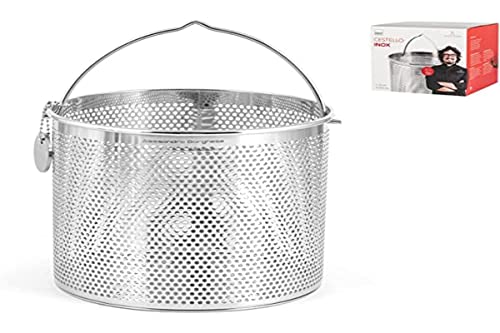 H+H Alessandro Borghese Luxury The Simplicity Stainless Steel Round Basket, 16.5 x 16.5 x 16 cm, 16.5x16.5x16 cm
