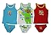 Teletubbies Tinky-Winky, Dipsy, Laa-Laa, Po 6tlg. Unterwäsche Set aus 100% Baumwolle, bestehend aus Hemd und Slip in den Farben rot, weiß und blau, für Jungen (122)