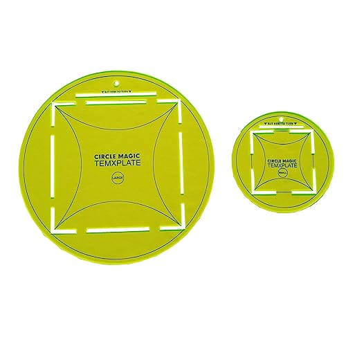 Règle circulaire acrylique pour couture finis les cercles ratés en patchwork 25,4cm - 2