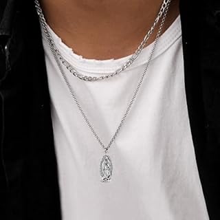 YionZian 60Pcs Metal Oval Cruz Del Perdon Catolica Virgen De Guadalupe Charms Religious De La Virgen Milagrosa Pendant for Diy Mexican Bracelet Jewelry Making