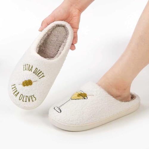 Image of Cute Animal Slippers for Women Man Cartoon Animal Slippers for Woman Fuzzy Memory Foam Winter Warm Fluffy Shoes
