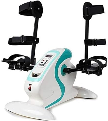 QIYFOZ Bicicleta estática portátil eléctrica de Pedales, Mini Bicicleta de Ejercicio para Brazos y piernas con Pantalla LCD, Ideal para la rehabilitación física en el hogar de