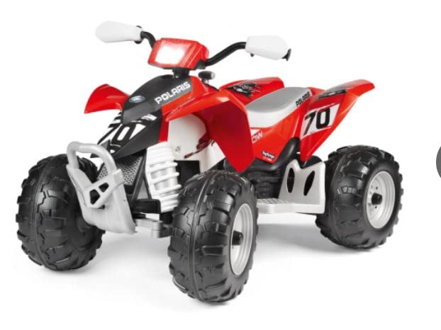 2 Roues Arrières + 2 Roues Avant Polaris Outlaw 12v , Produit d'origine PEG Perego REF IRGI000003