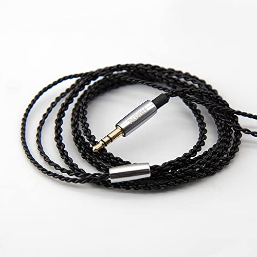 FAAEAL Snow-Lotus 1.0 HiFi Earphone 64 Ohm DIY Clear Detailed Balanced Sound Quality Music Earphones DJ Earphones (Snow-Lotus 1.0, Black)