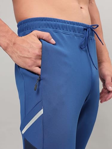 Image of TECHNOSPORT Men Mid Rise Slim Fit Active Running Track Pant - (MPOR95-123-P) Pack of 1