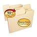 Smead SuperTab Heavyweight File Folder, Oversized 1/3-Cut Tab, Letter Size, Manila, 50 Per Box (10401)
