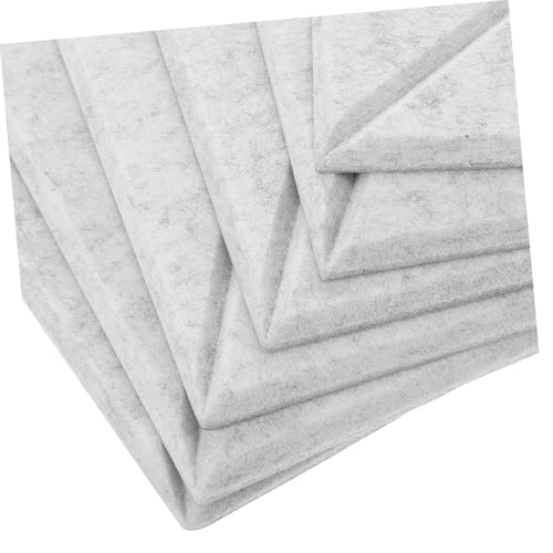 Yardwe 6pcs paneles acústicos para reducción de ruido con adhesivo, paneles de insonorización para oficina, hogar y estudio miniatura 7